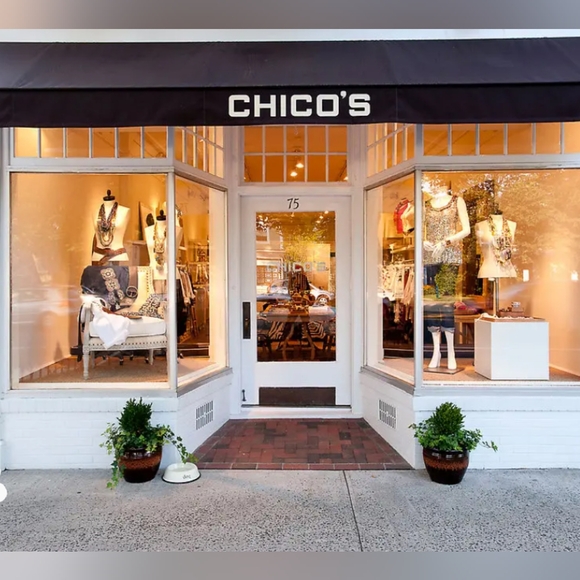 Chicos off the shoulder red dress sz 1 - Picture 6 of 6